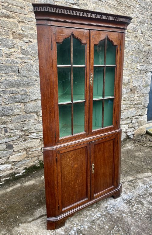 fig 3. Georgian Oak Corner Cupboard