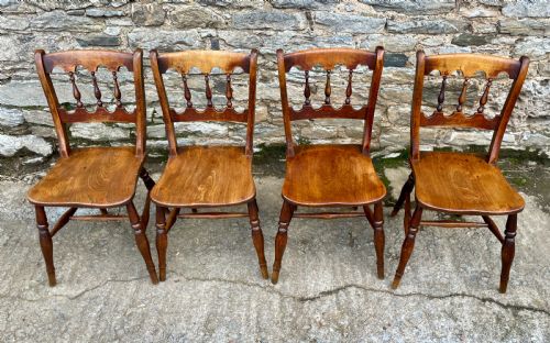fig 1. Set of 4 Victorian Elm Chairs