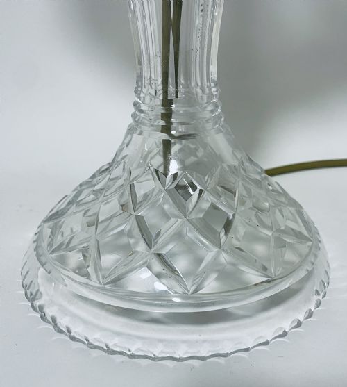 fig 2. Antique Cut Glass Mushroom Table Lamp