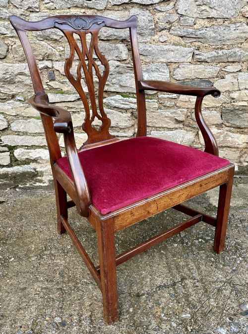 fig 3. Georgian Mahogany Carver Chair