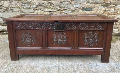 fig 2. 18th Century Oak Coffer