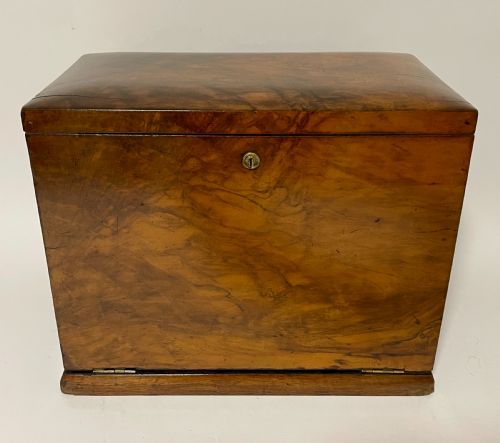 Antique Walnut Stationery Cabinet