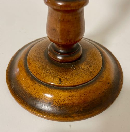 fig 1. Victorian Turned Wood Adjustable Hat or Wig Stand