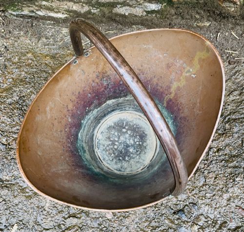 fig 1. Victorian Copper Helmet Coal Scuttle