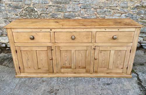 fig 1. Large Victorian Pine Dresser Base