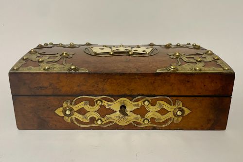 fig 1. Victorian Brass Mounted Games Box