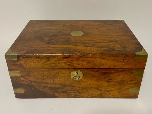 Victorian Walnut Writing Slope with Secret Drawers