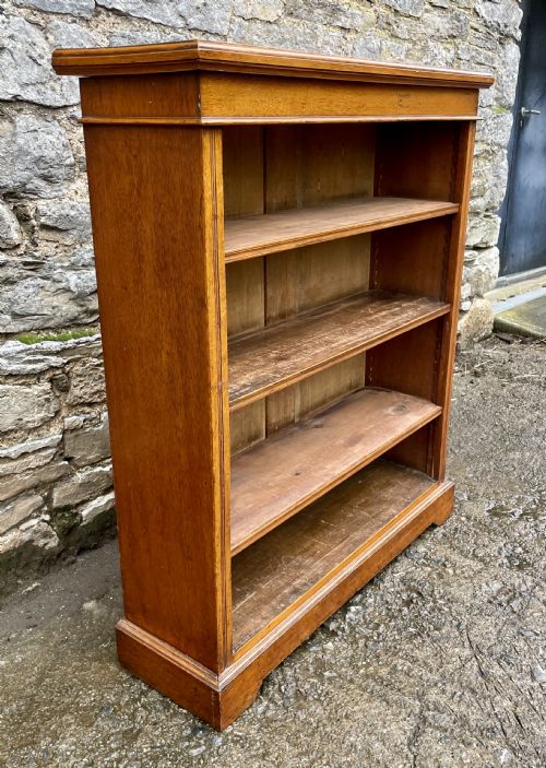 fig 2. Edwardian Oak Open Bookcase