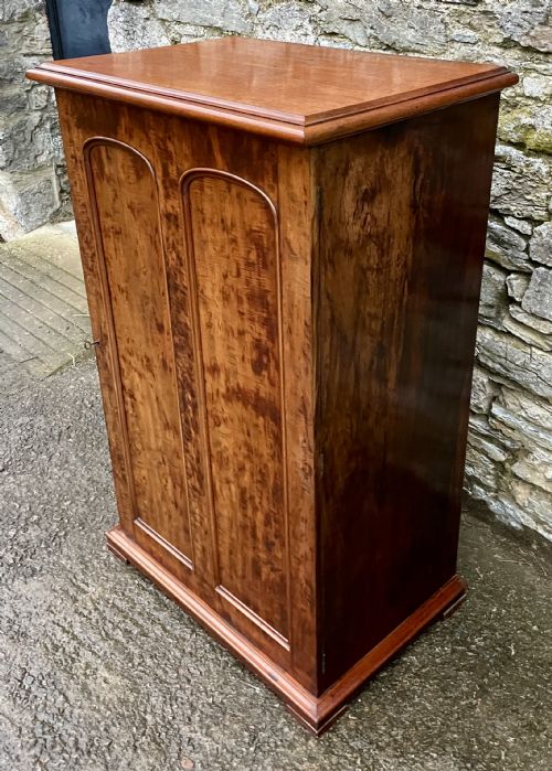 fig 1. Large Victorian Figured Mahogany Cupboard