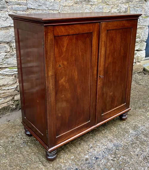 fig 1. Victorian Mahogany Linen Press Cupboard