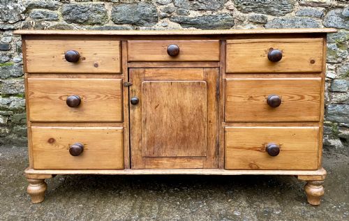 Antique Stripped Pine Sideboard