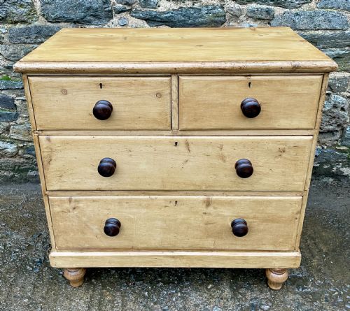 Antique Stripped Pine Chest of Drawers
