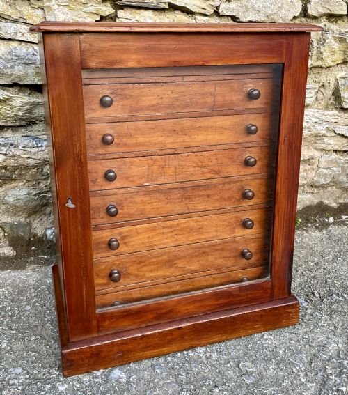 Victorian Pine Collectors Cabinet