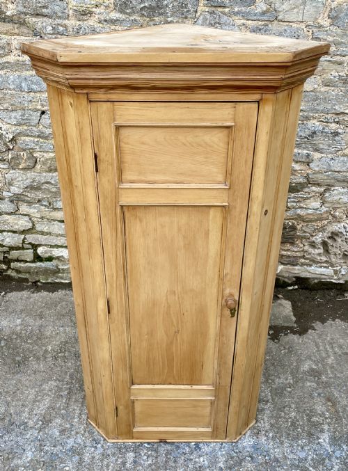fig 2. Antique Stripped Pine Corner Cupboard