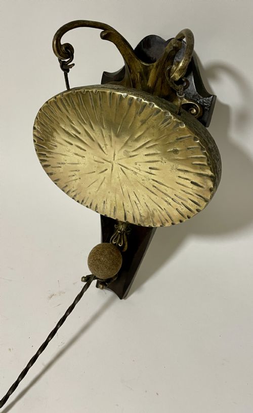 fig 1. Antique Brass Wall Mounted Dinner Gong