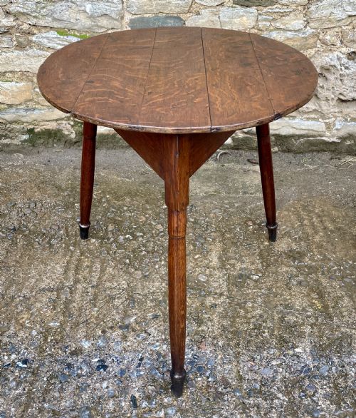 Georgian Oak Cricket Table