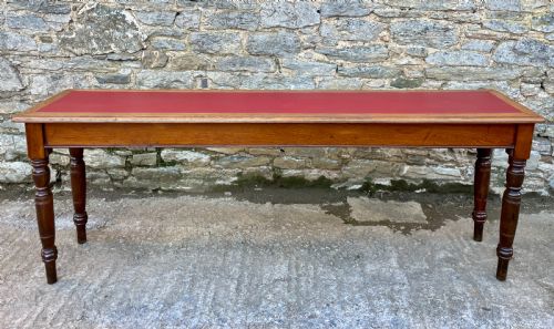Antique 7ft Narrow Console Reading Table