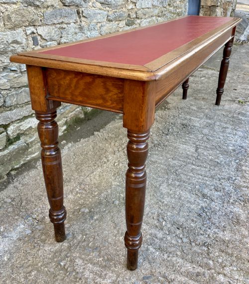 fig 2. Antique 7ft Narrow Console Reading Table