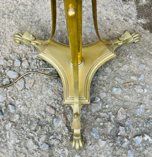 fig 2. Antique Telescopic Brass Standard Lamp