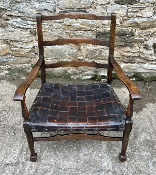 Small Arts and Crafts Oak Chair