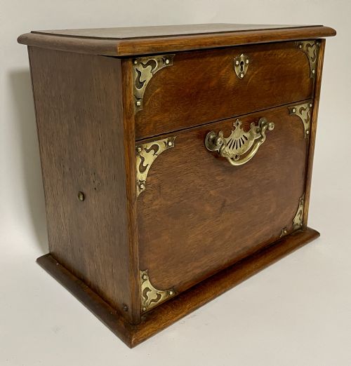 fig 2. Edwardian Oak Stationery Cabinet