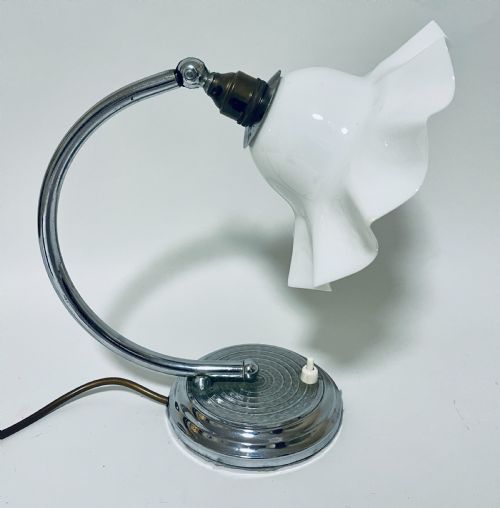 Antique Chrome Table Lamp