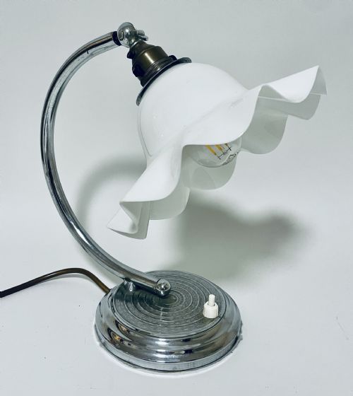 fig 1. Antique Chrome Table Lamp