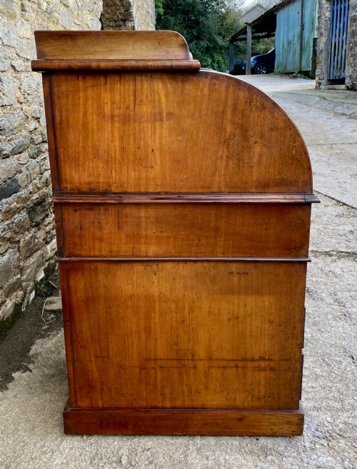 fig 3. Victorian Mahogany Cylinder Roll Top Desk