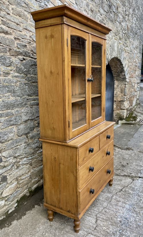 fig 2. Victorian Pine Glazed Dresser