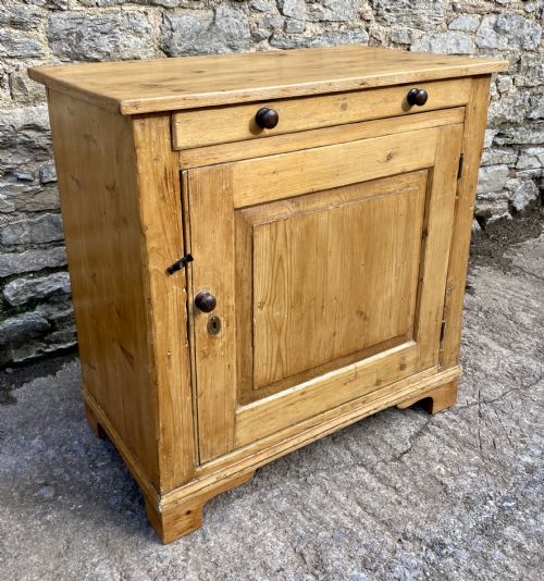Antique Stripped Pine Cupboard