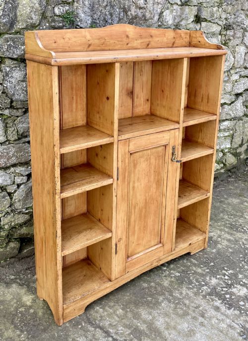 fig 1. Antique Stripped Pine Shelves