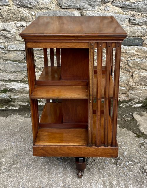 Edwardian Mahogany Revolving Bookcase