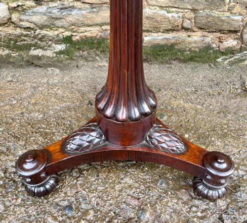 REGENCY ROSEWOOD POLE SCREEN - ADDITIONAL PHOTO 1