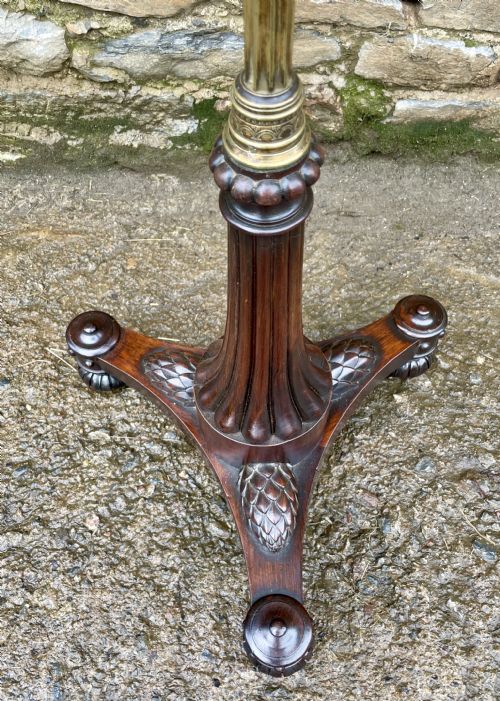 REGENCY ROSEWOOD POLE SCREEN - ADDITIONAL PHOTO 4