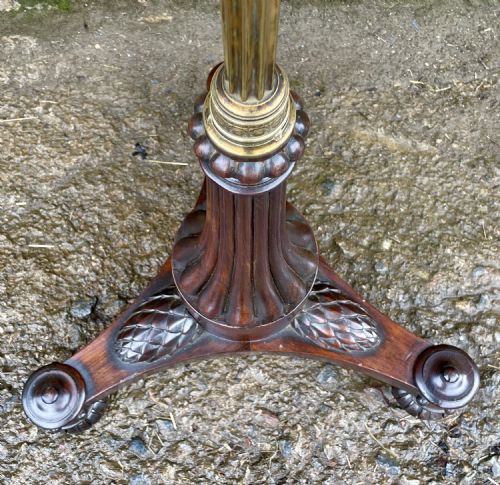 REGENCY ROSEWOOD POLE SCREEN - ADDITIONAL PHOTO 8