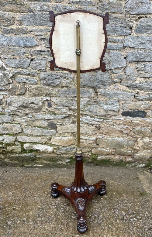 REGENCY ROSEWOOD POLE SCREEN - ADDITIONAL PHOTO 10