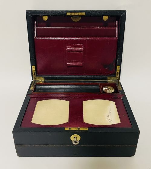 Antique Leather Writing Box by Finnigans