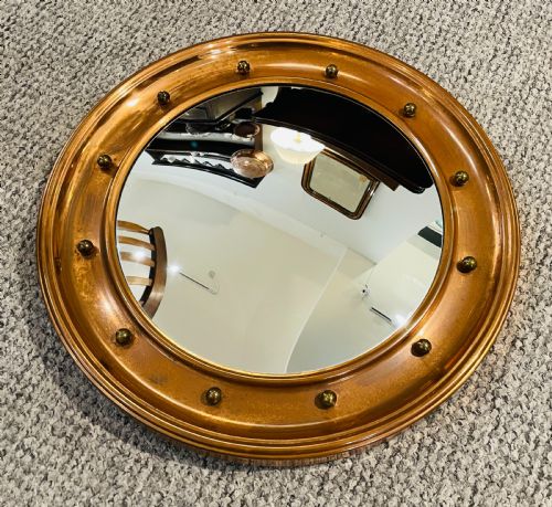 Antique Copper Convex Mirror