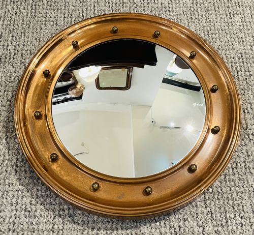fig 1. Antique Copper Convex Mirror
