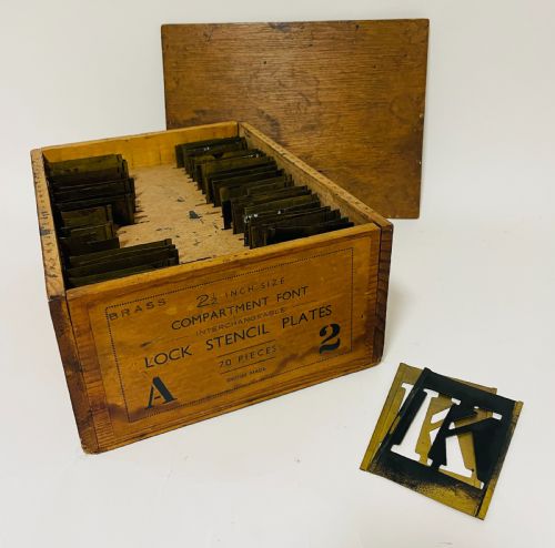 Set of Antique Brass Stencils