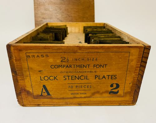 fig 1. Set of Antique Brass Stencils