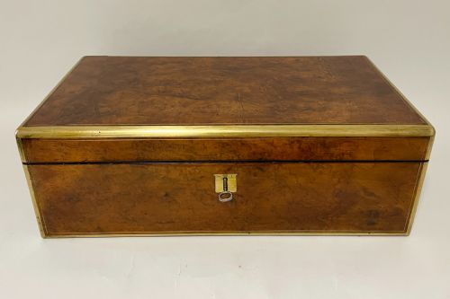 Victorian Burr Walnut Writing Slope