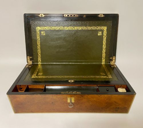 fig 1. Victorian Burr Walnut Writing Slope