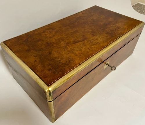 fig 2. Victorian Burr Walnut Writing Slope