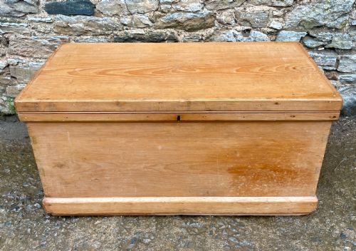 Victorian Pine Blanket Box