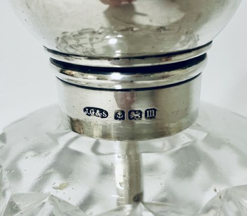 fig 1. Antique Silver Mounted Perfume Bottle