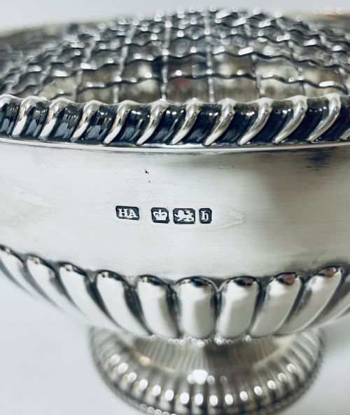 fig 1. Victorian Silver Rose Bowl