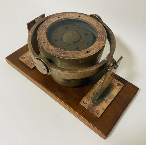 fig 1. Antique Ships Gimbal Compass