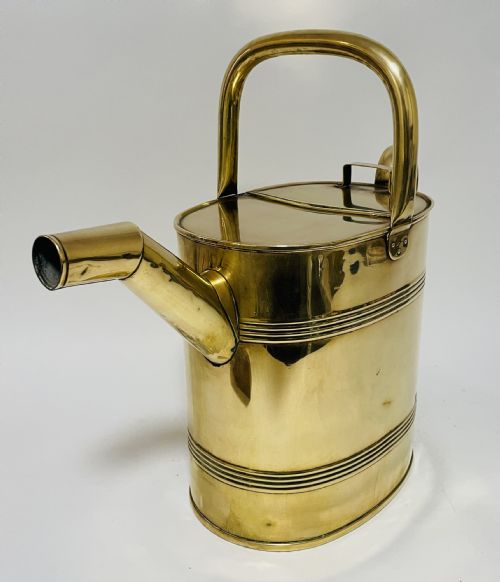 fig 1. Large Antique Brass Watering Can
