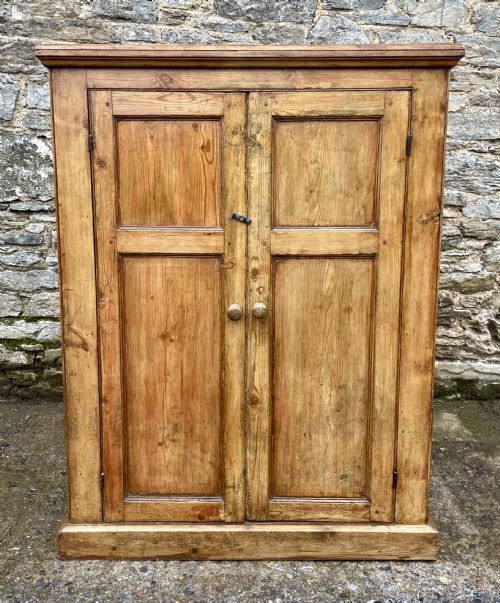 Antique Stripped Pine Cupboard